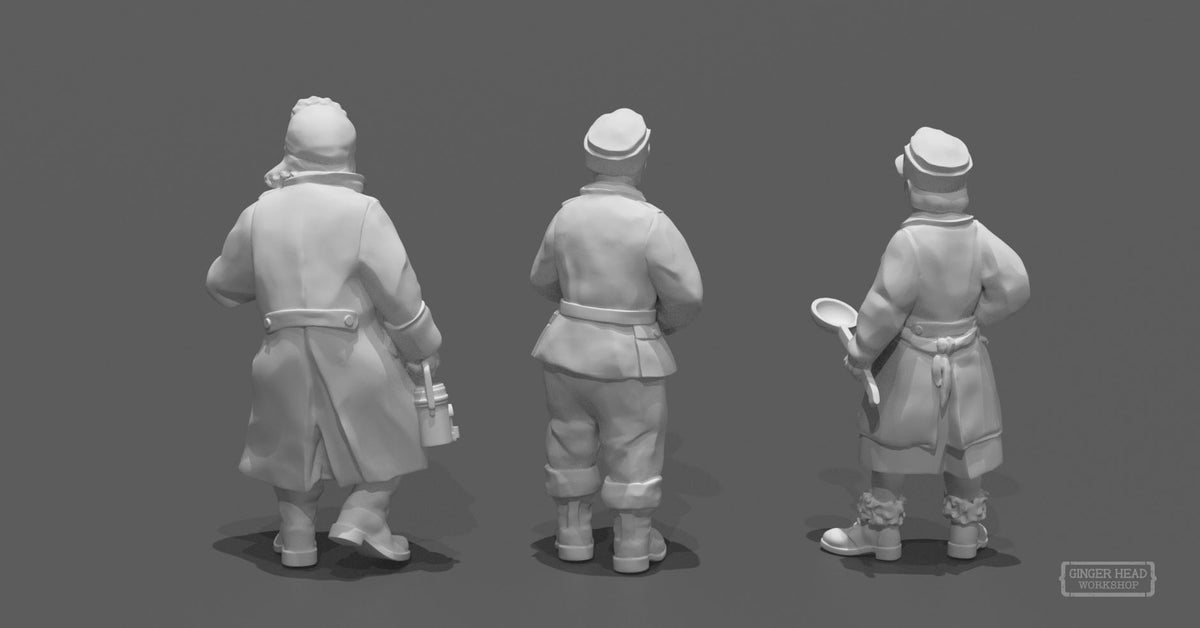 Finnish Field Kitchen miniatures (Winter)