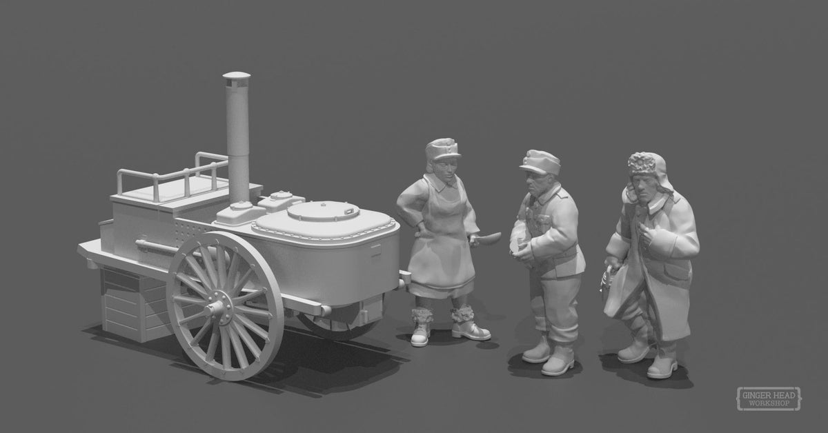 Finnish Field Kitchen miniatures (Winter)