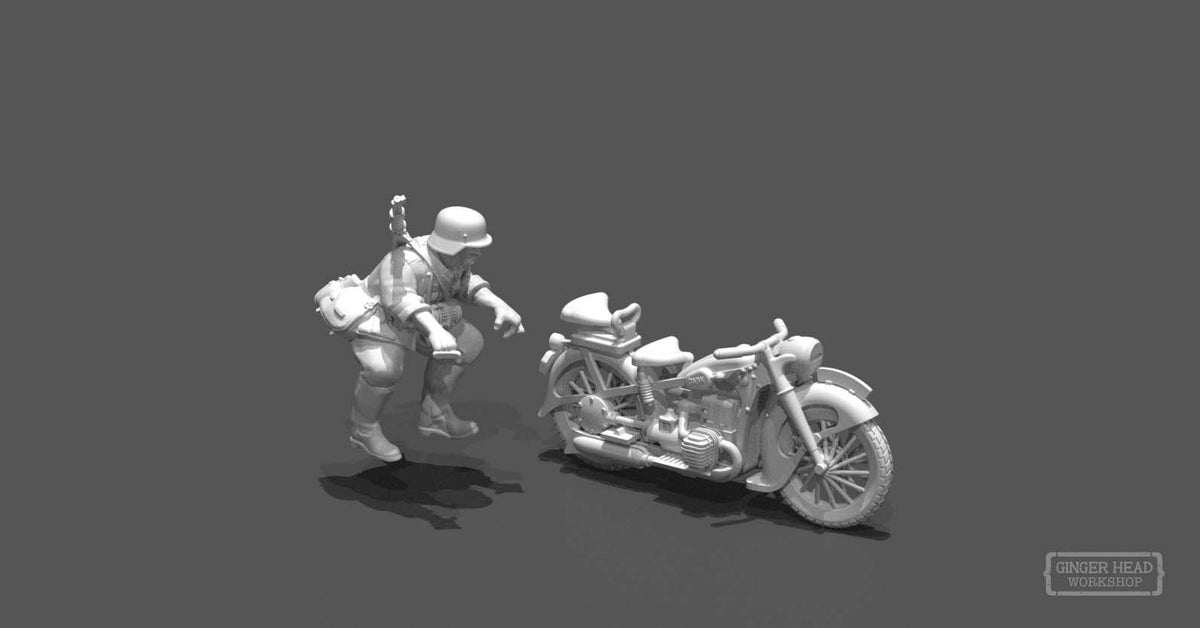 German Motorcycle - Kradshutzen Set C