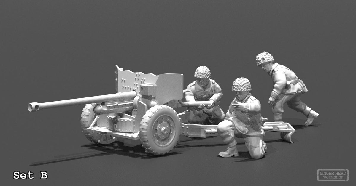 British Paratroopers - 6pdr Medium AT Gun