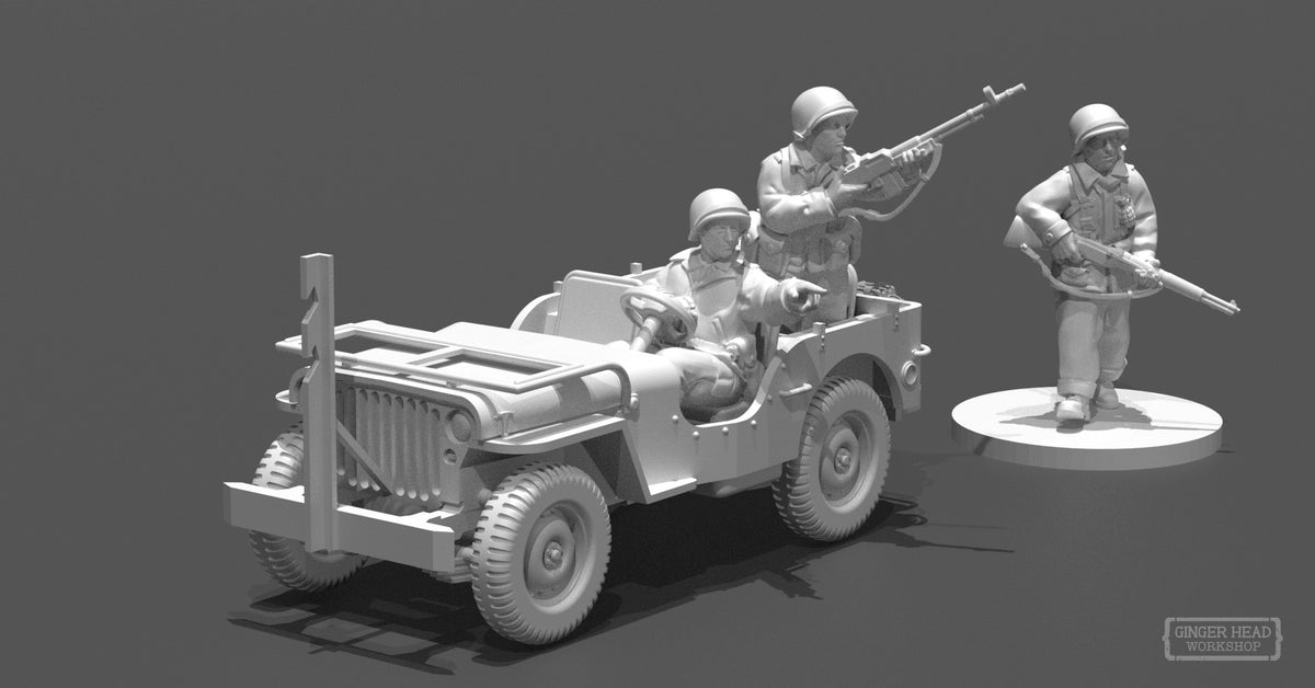 US Jeep Willys Crew- US Rangers