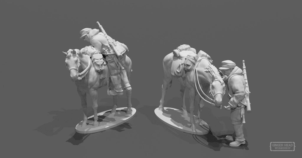 German Cavalry Horse Handlers