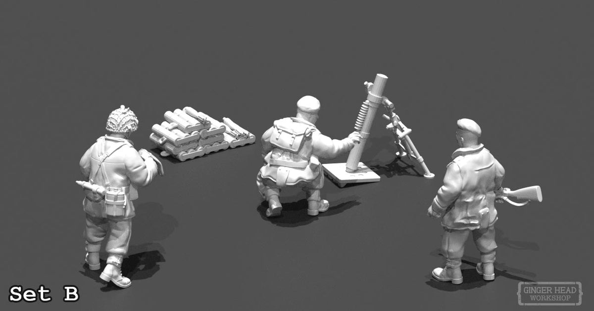 British Paratroopers - 3inch Medium Mortar