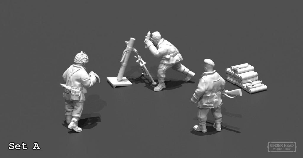 British Paratroopers - 3inch Medium Mortar