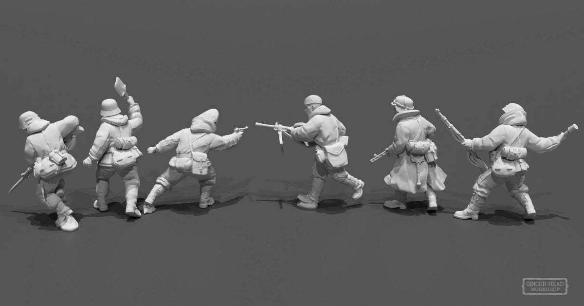 German Cavalary Raiders Dismounted