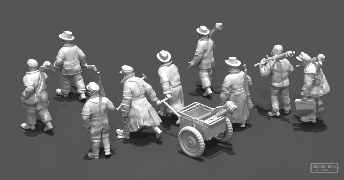 Volkssturm Marching Squad