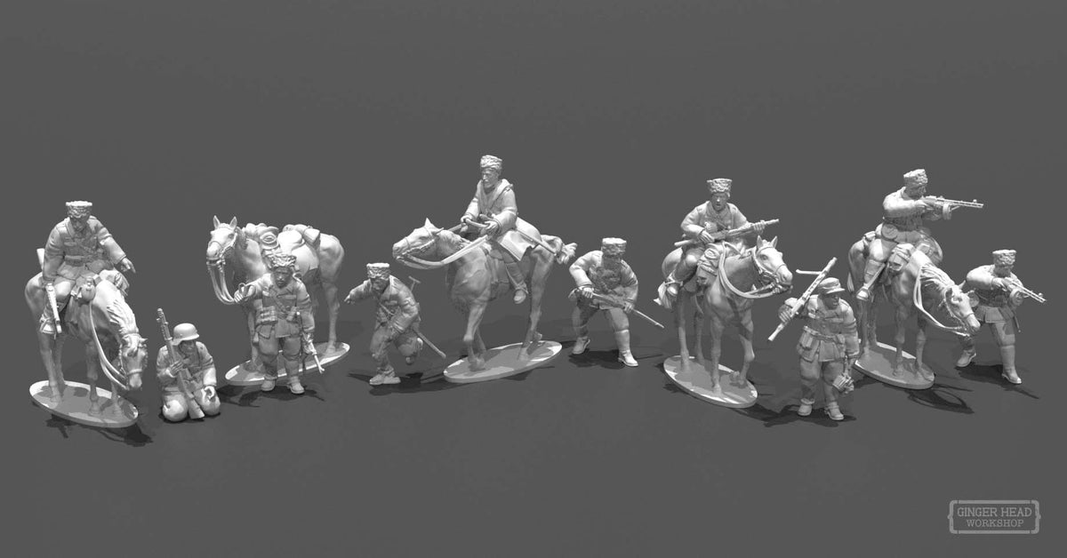 German Cossac Cavalry - Full Unit
